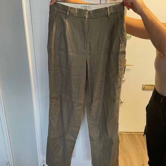 Aritzia- Babaton Linen Wide Leg Dress Pant - Picture 7 of 10